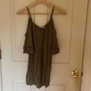Olive green Cotton On Cold Shoulder Romper